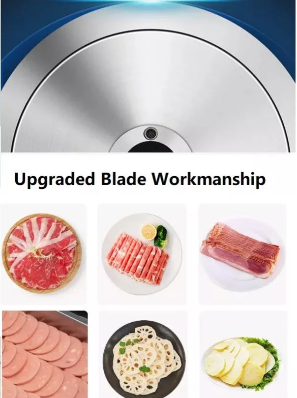 Forcome Anodized Elite Heavy-Duty Commercial Slicer Slicer Meat Electric Slicer Meat Cutting Cheese Slicer Cutting Machine